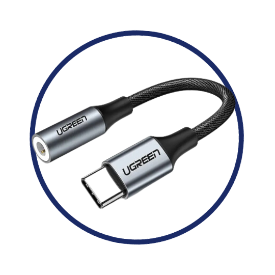 Adaptadores USB-C Jack 3.5mm