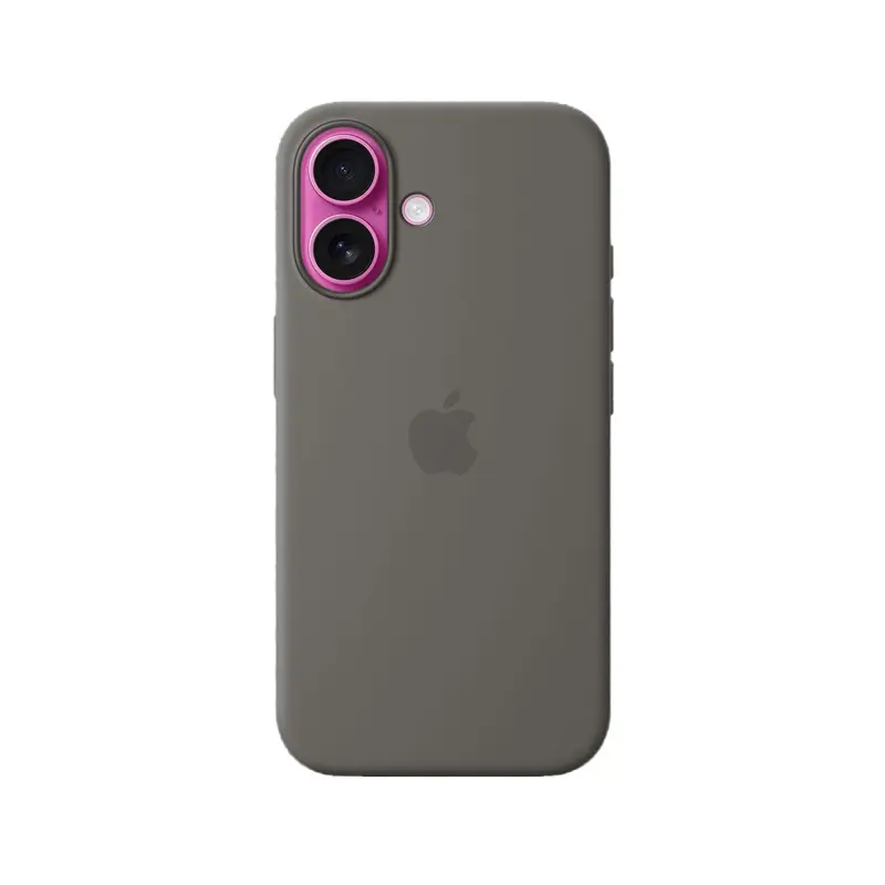 Capa Silicone Magsafe Original iPhone 16 Cinza MYY33ZM/A