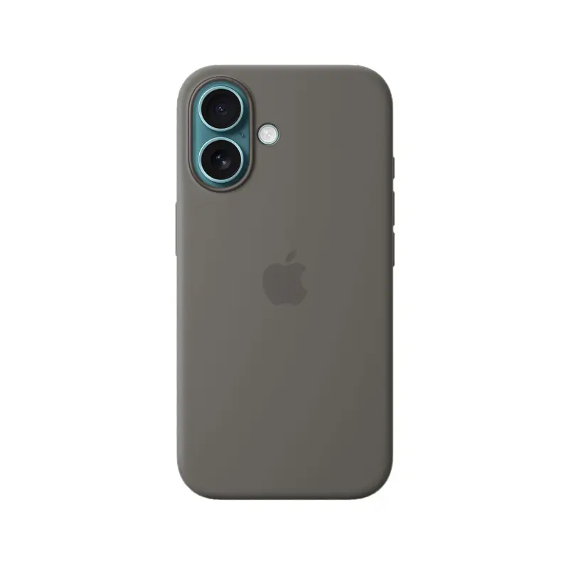 Capa Silicone Magsafe Original iPhone 16 Cinza MYY33ZM/A