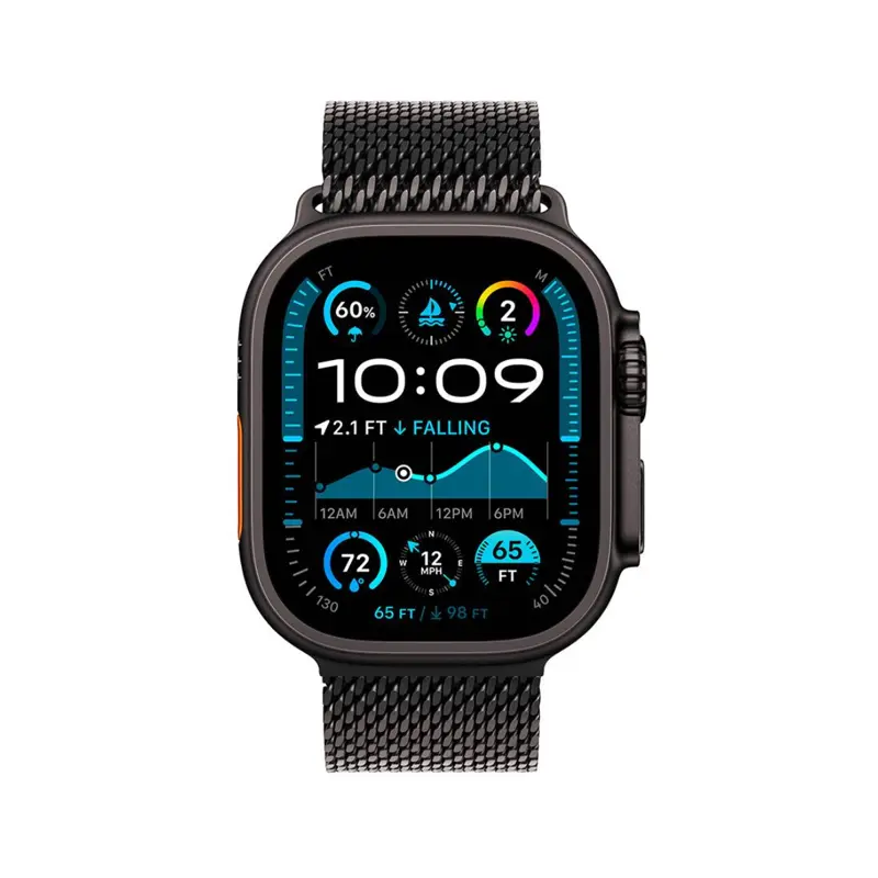 Smartwatch Apple Watch Ultra 2 49mm GPS+Cellular Titânio Preto c/ bracelete Loop Milanesa Preto M