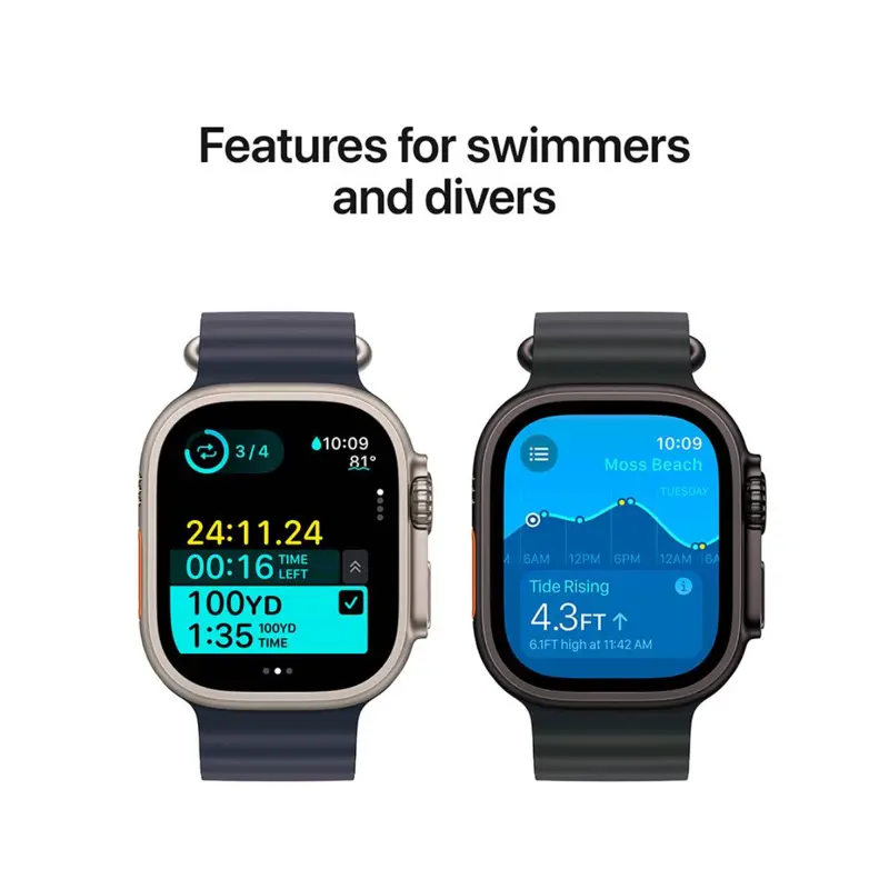 Smartwatch Apple Watch Ultra 2 49mm GPS+Cellular Titânio Preto c/ bracelete Loop Milanesa Preto M