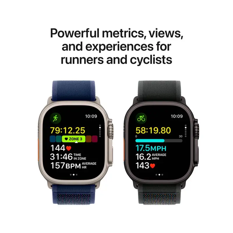 Smartwatch Apple Watch Ultra 2 49mm GPS+Cellular Titânio Preto c/ bracelete Loop Milanesa Preto M