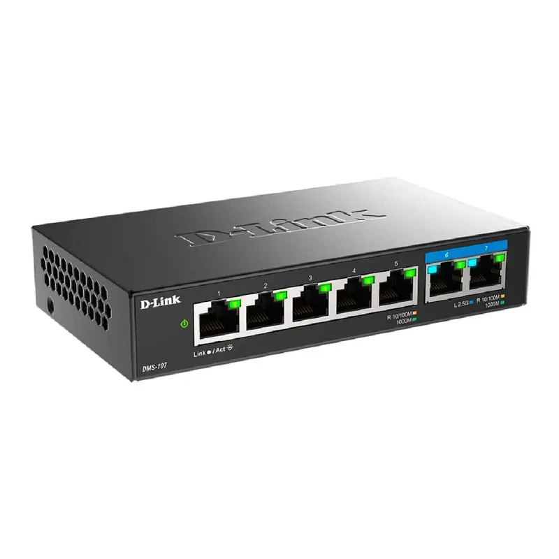 Switch D-Link DMS-107 7 Portas Multi-Gigabit