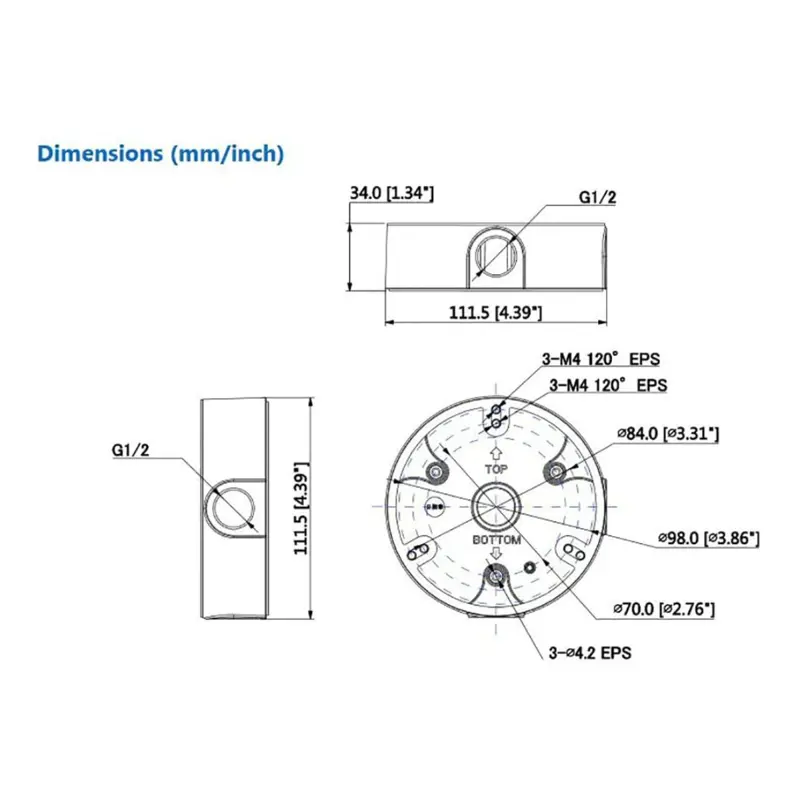 Caixa de Junção Dahua Technology DH-PFA136 Branca