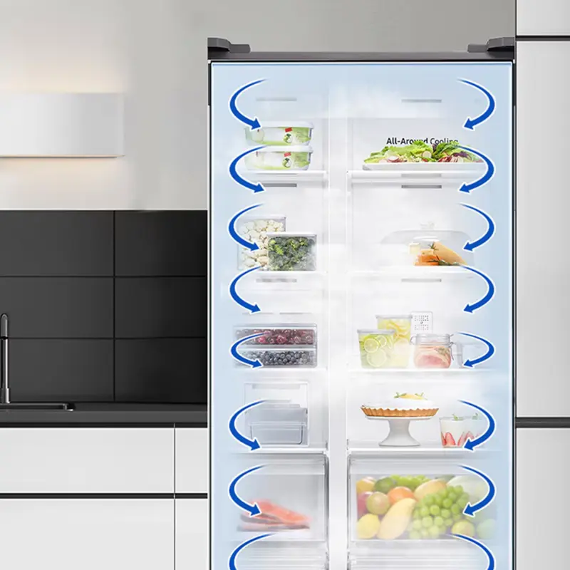 Frigorífico Americano Samsung 640L Cinzento - RS70F65KETEF