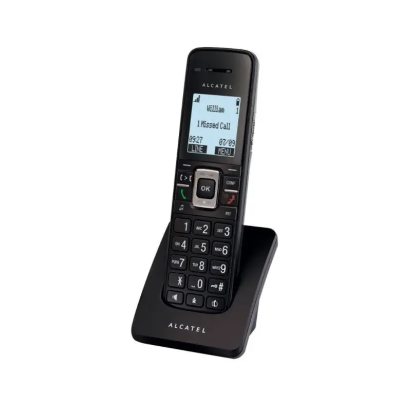 Telefone Fixo Com Fios Alcatel Pro Temporis IP315 + Telefone Sem Fios Alcatel IP15 Handset