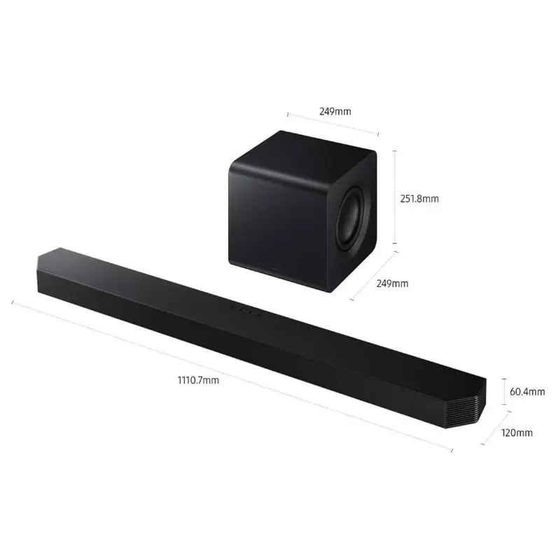 Soundbar Samsung HW-QS700F/ZF 345W Preta