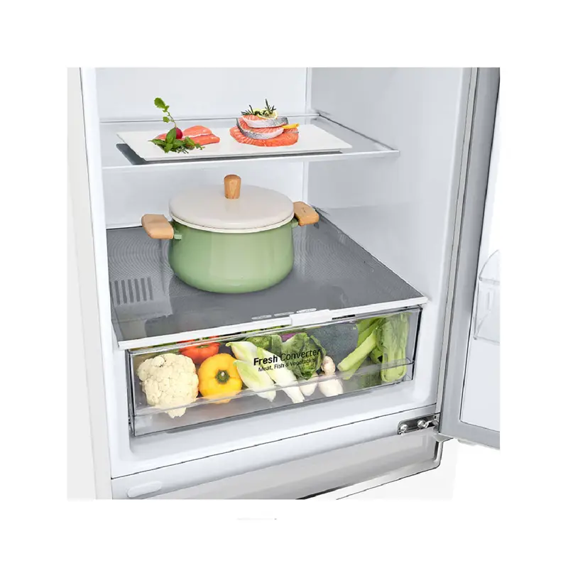 Frigorífico Combinado LG 341L Branco - GBP61SWPGN