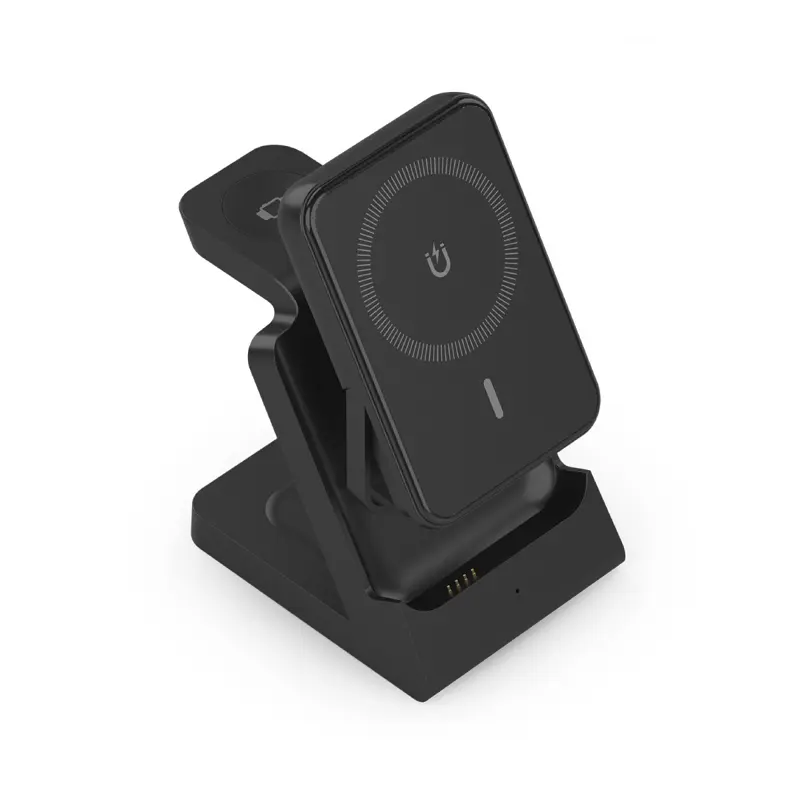 Carregador Wireless Aisens 4-em-1 15W c/ Powerbank Preto