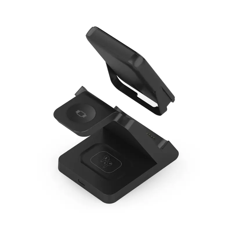 Carregador Wireless Aisens 4-em-1 15W c/ Powerbank Preto