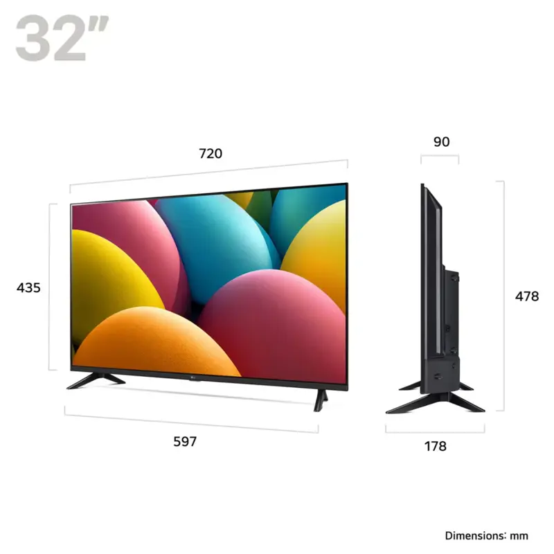 TV LG LR60 AI (2024) 32" LED FHD