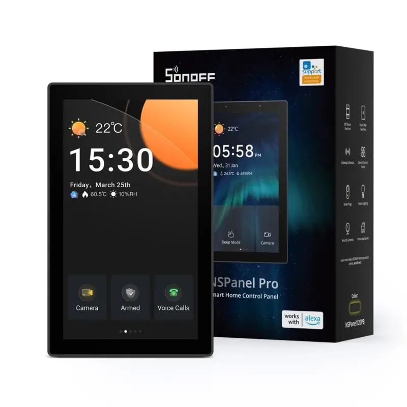 Ecrã Inteligente Sonoff NSPanel Pro 120 4.7" Wi-Fi Preto